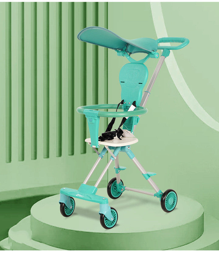 Lightweight Foldable Two Way Baby Stroller for Travel Use