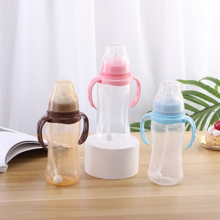 Wide Mouth PP Baby Feeding Bottle for Easy Cleaning and Feeding