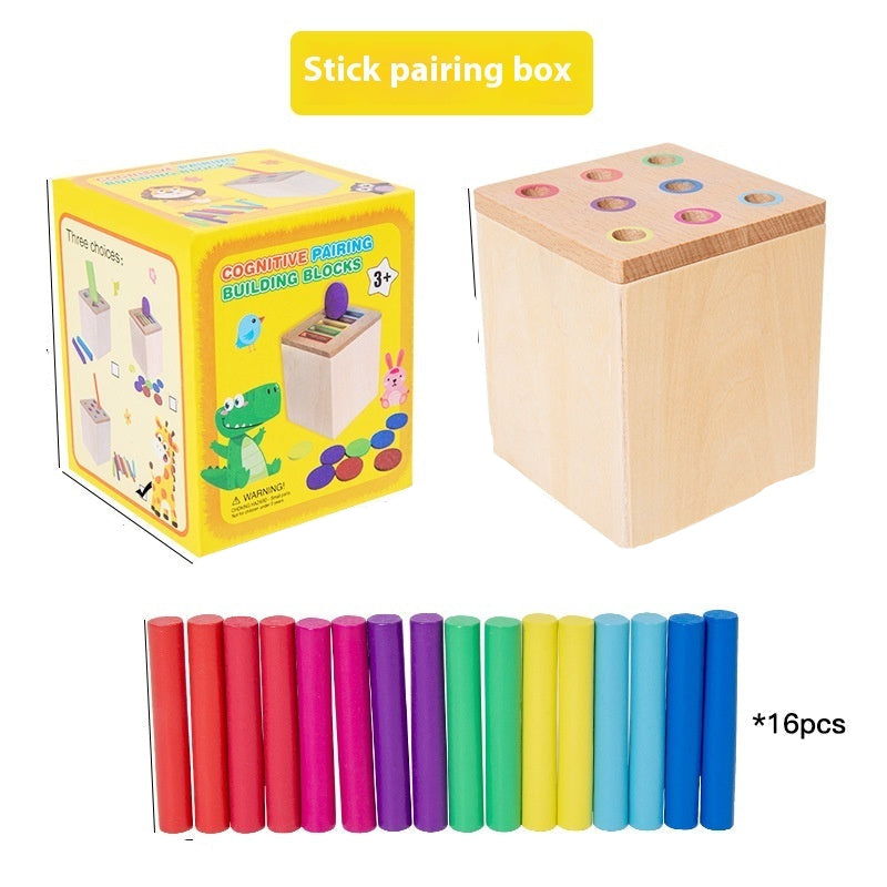 Wooden Sorting & Matching Toy for Toddlers