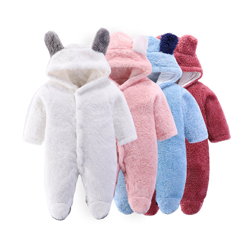 Newborn Baby Autumn And Winter Jumpsuit Outfit