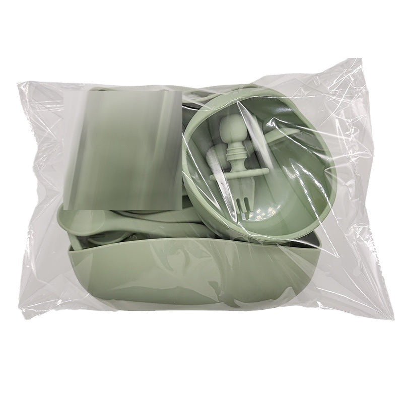 Silicone Baby Feeding Tableware for Complementary Food Learning