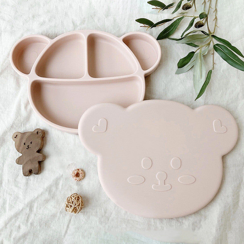 Suction-type Baby Silicone Tableware Complementary Food Bowl