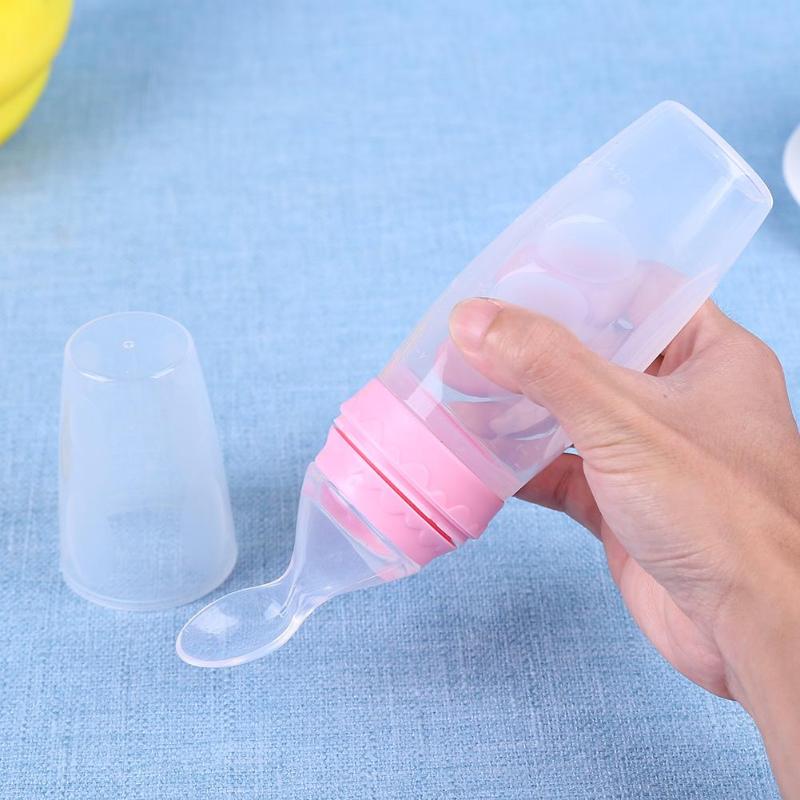 Squeeze Baby Feeding Spoon for Easy Infant Feeding Control