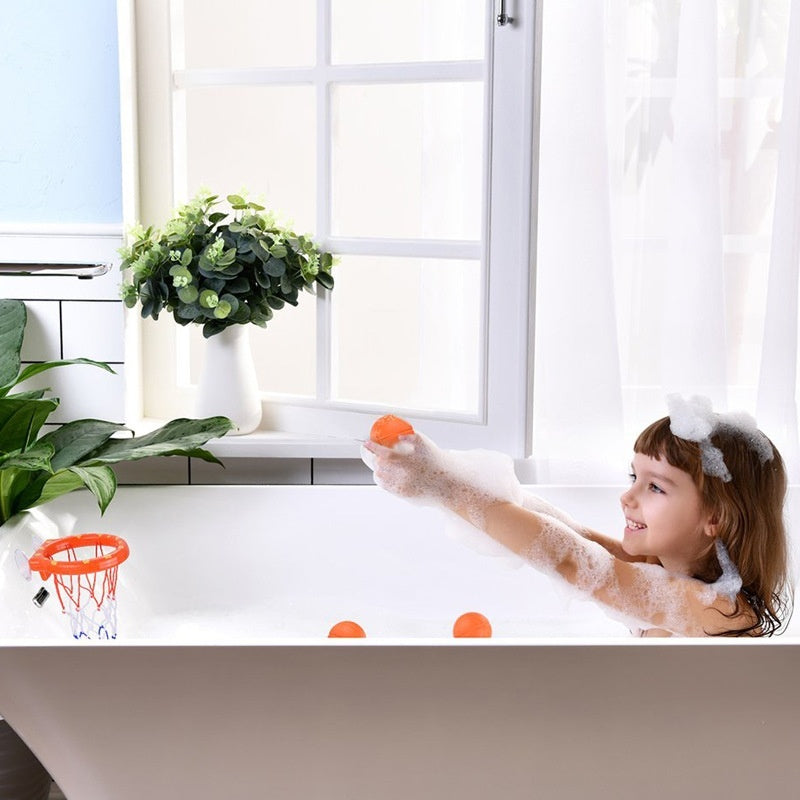 Baby Bath Basketball Stand Water Play Bathroom Toy Set