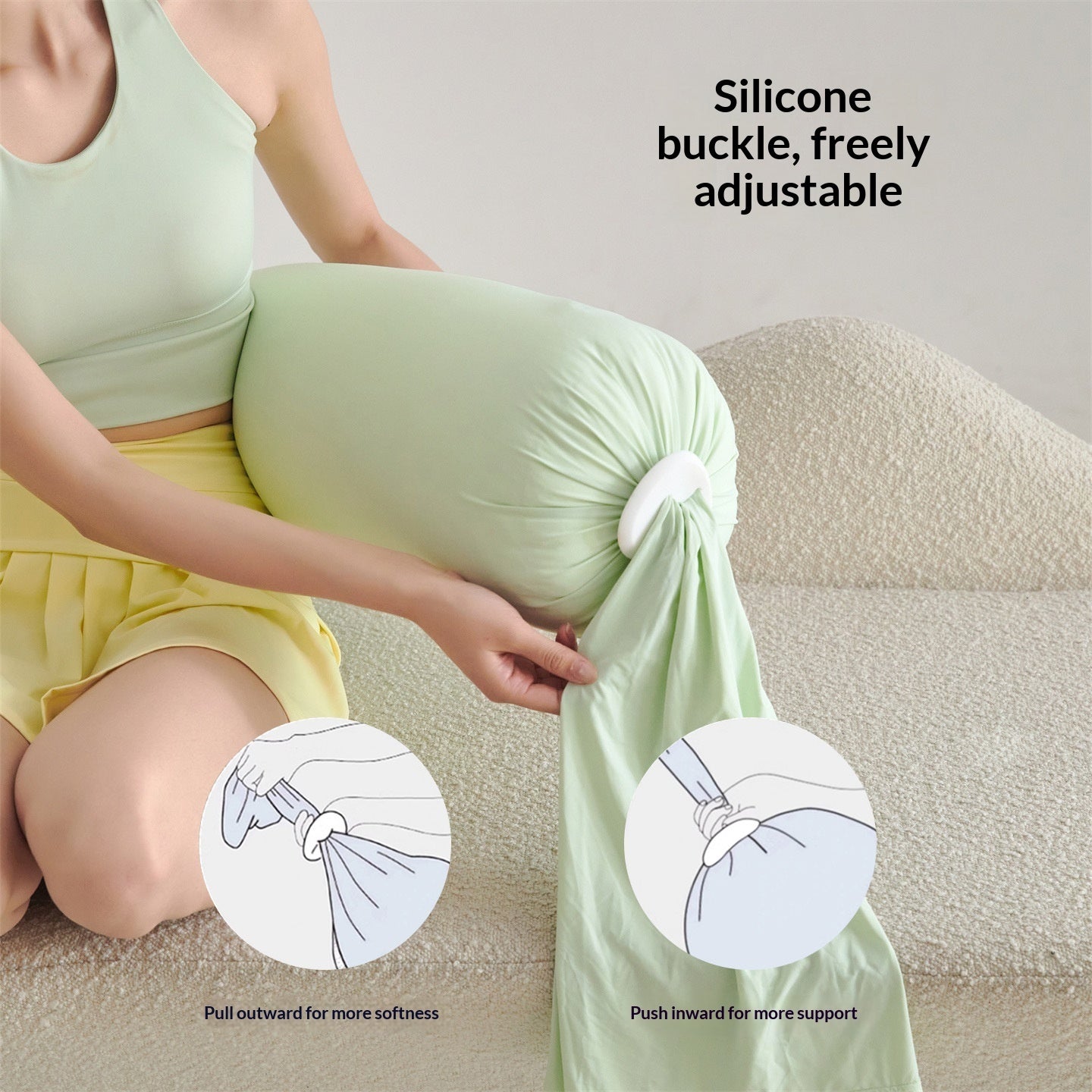 Multifunctional Skin Friendly Maternity Side Sleeping Pillow for Comfort Support