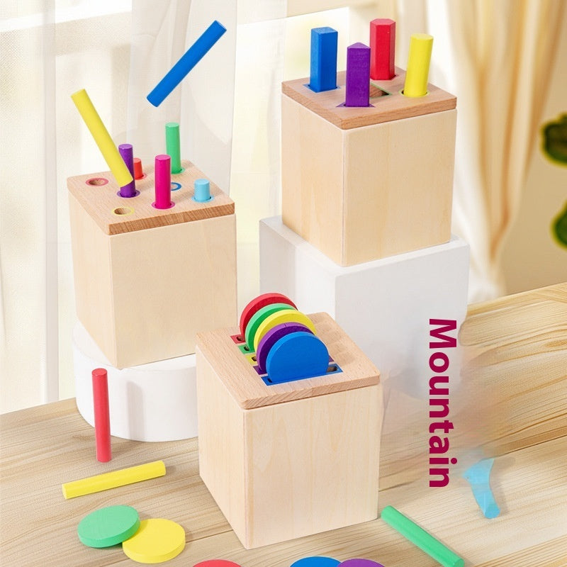Wooden Sorting & Matching Toy for Toddlers