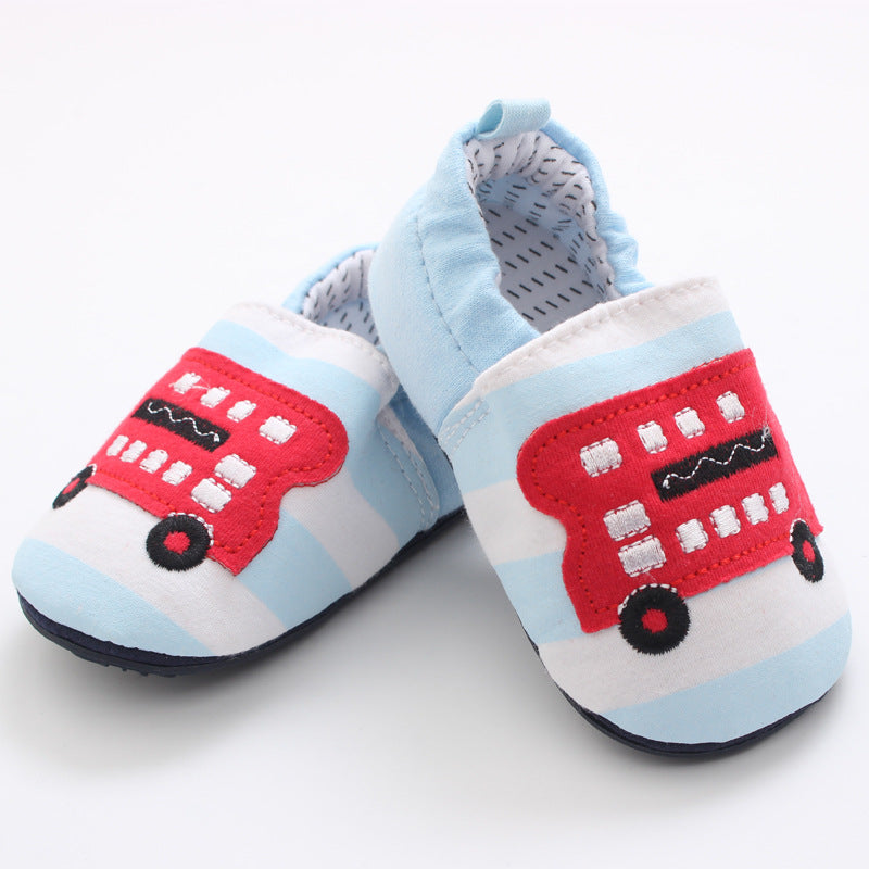 Cartoon Baby Toddler Soft Sole Cloth Front Shoes