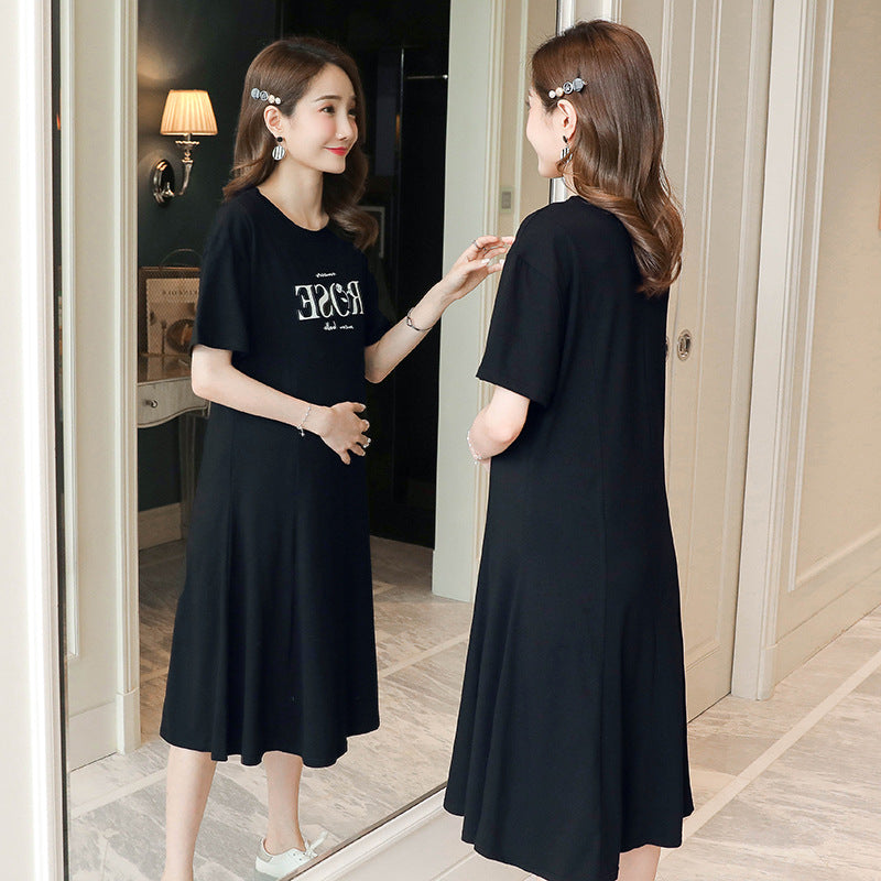 Maternity Short Sleeve Dress for Comfortable Pregnancy Wear