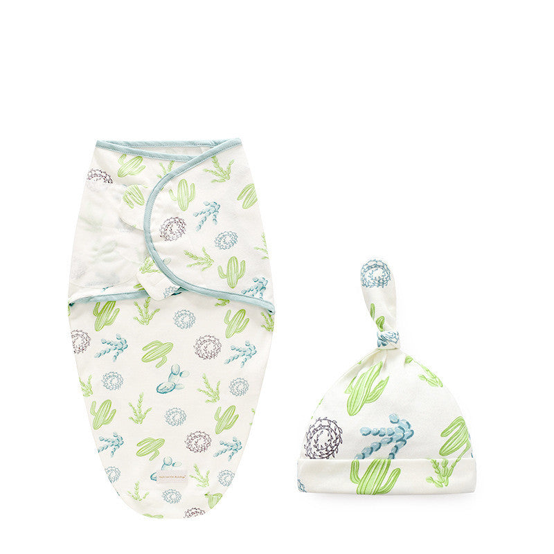 Cotton Baby Swaddle Sleeping Bag Quilt Wrap for Newborn Comfort