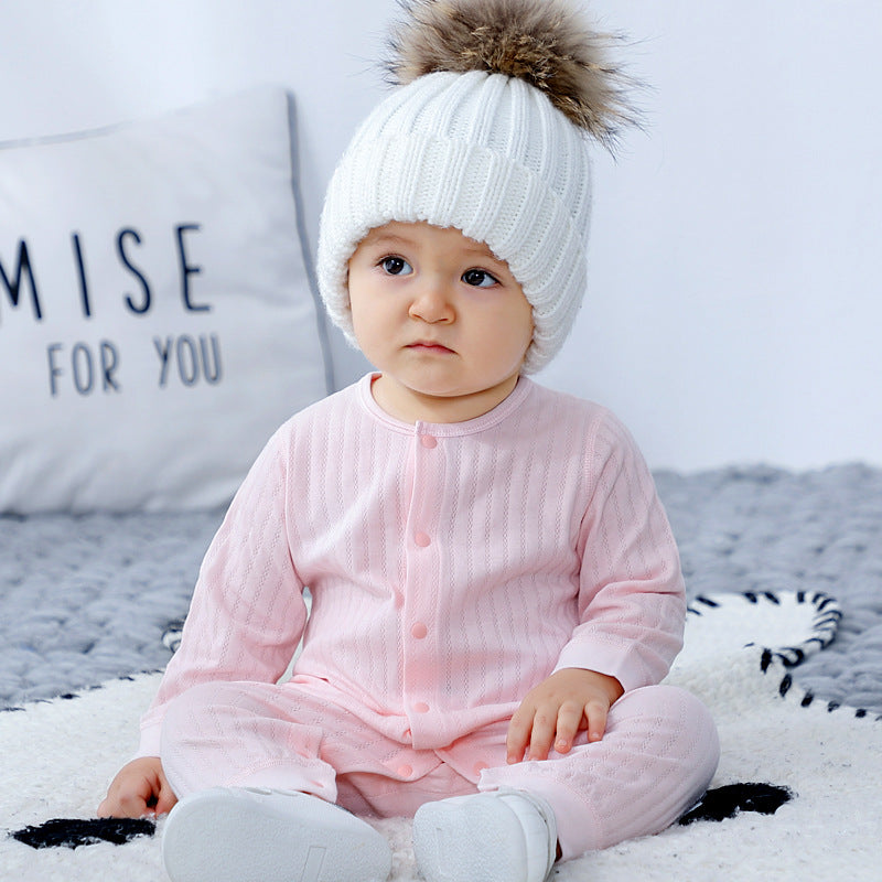Cotton Baby Onesies Newborn Pajamas For Spring And Autumn