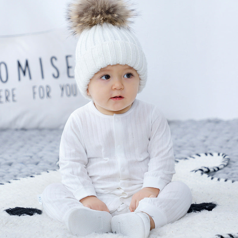 Cotton Baby Onesies Newborn Pajamas For Spring And Autumn