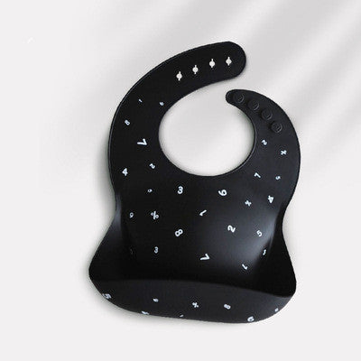 Waterproof Silicone Baby Feeding Bib with Rice Pocket