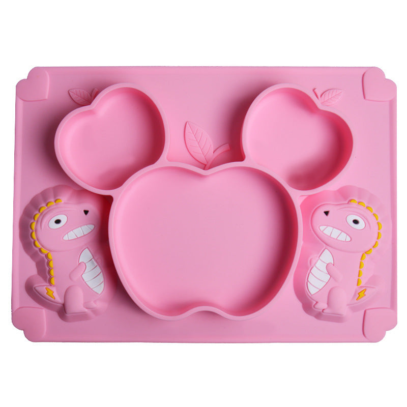 Silicone Baby Training Spoon Soft Cartoon Feeding Tableware