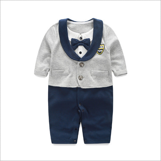 Baby Long Sleeve Gentleman Jumpsuit For Spring And Autumn