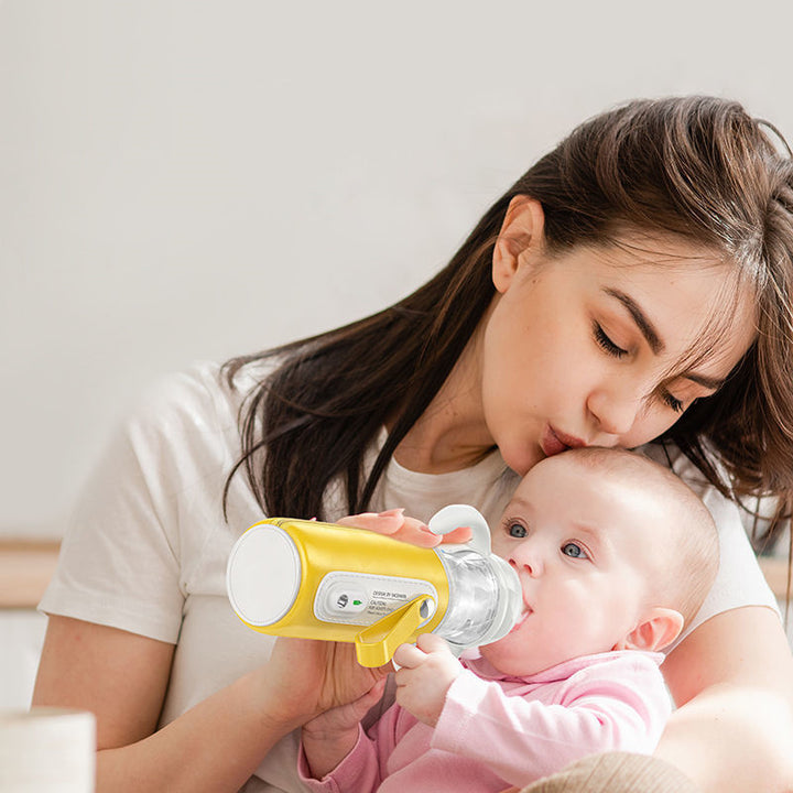 USB Heated Baby Feeding Bottle with Temperature Control Cover