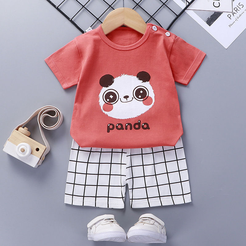 Cotton Baby Summer Short Sleeve Clothing Set