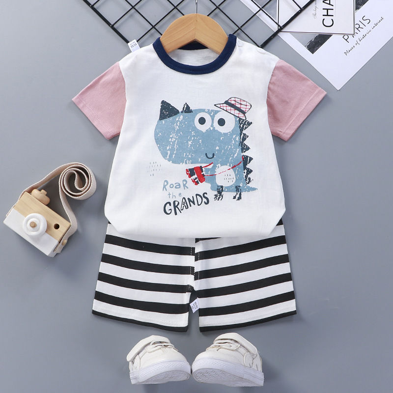 Cotton Baby Summer Short Sleeve Clothing Set