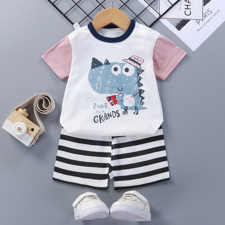 Cotton Baby Summer Short Sleeve Clothing Set