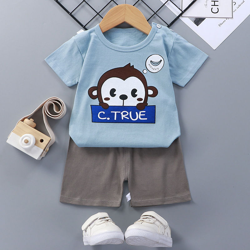 Cotton Baby Summer Short Sleeve Clothing Set