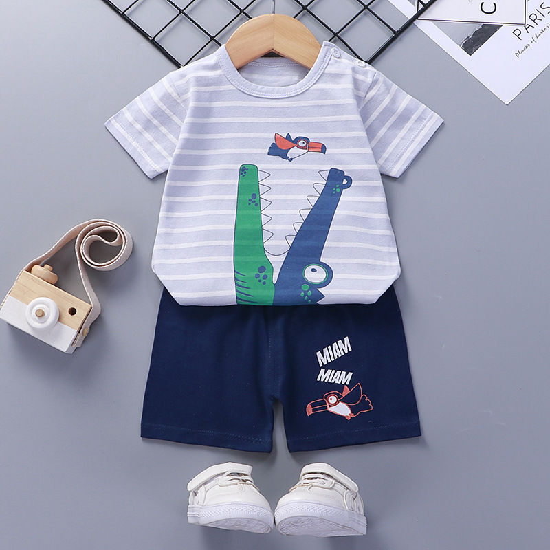 Cotton Baby Summer Short Sleeve Clothing Set