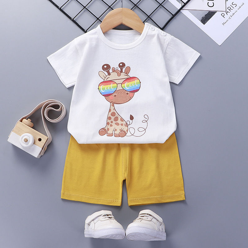 Cotton Baby Summer Short Sleeve Clothing Set