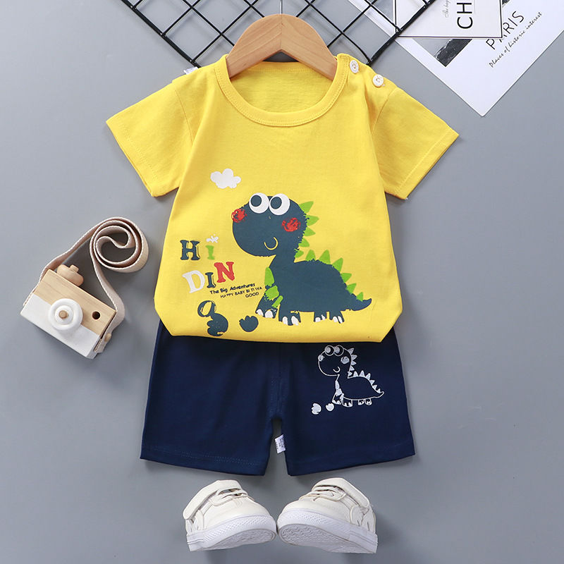 Cotton Baby Summer Short Sleeve Clothing Set