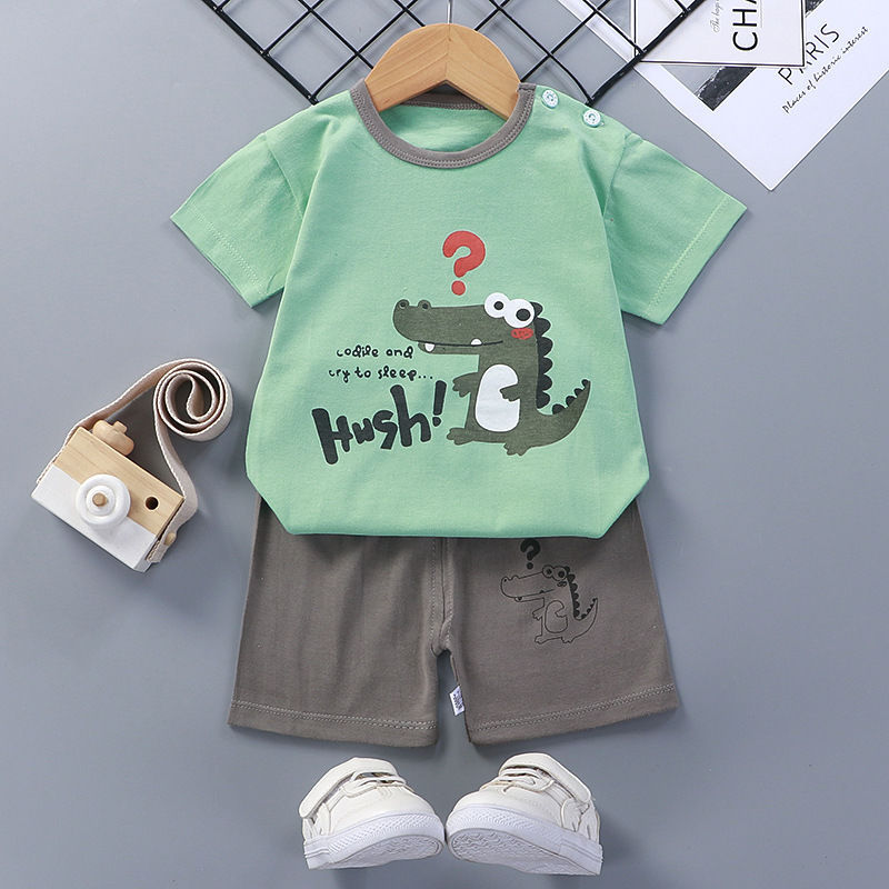 Cotton Baby Summer Short Sleeve Clothing Set