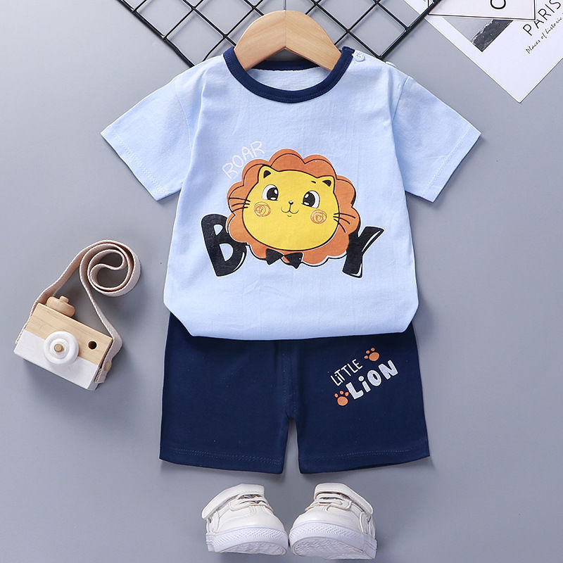 Cotton Baby Summer Short Sleeve Clothing Set