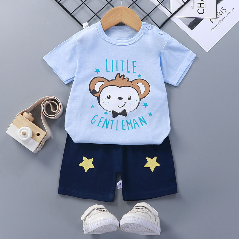 Cotton Baby Summer Short Sleeve Clothing Set