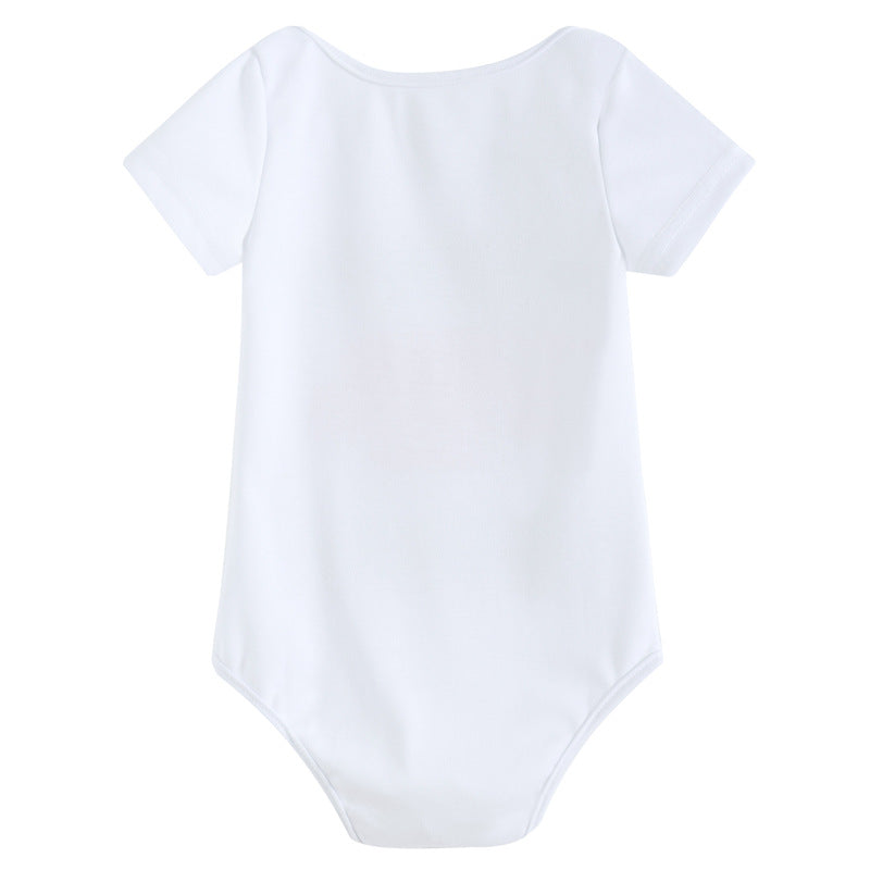 Cute Noodles Baby Short Sleeve Triangle Romper