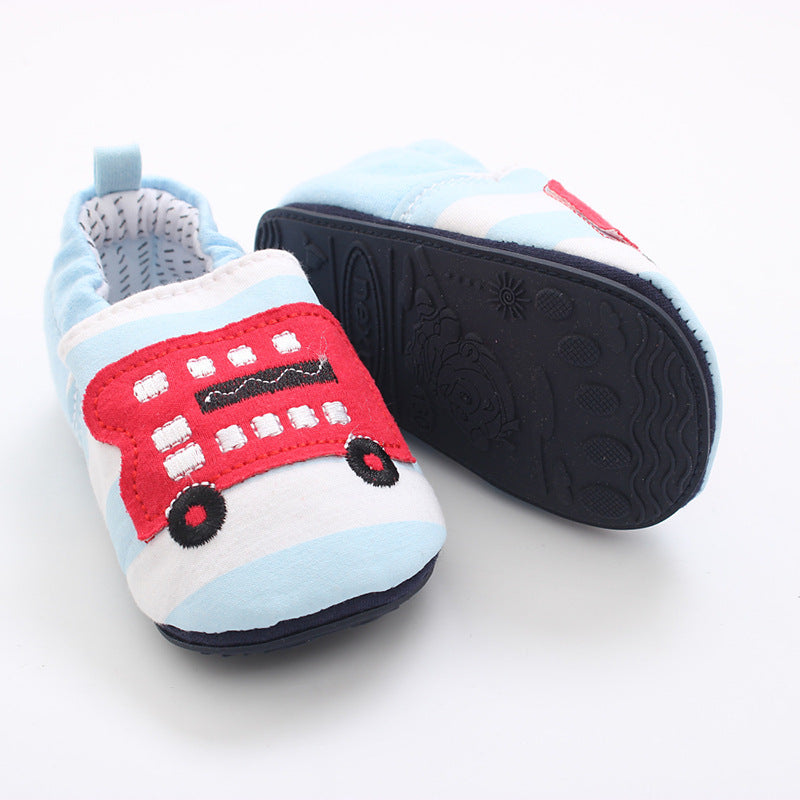 Cartoon Baby Toddler Soft Sole Cloth Front Shoes