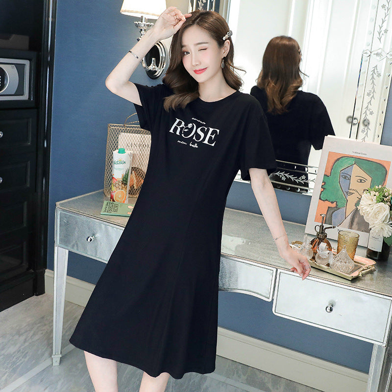 Maternity Short Sleeve Dress for Comfortable Pregnancy Wear