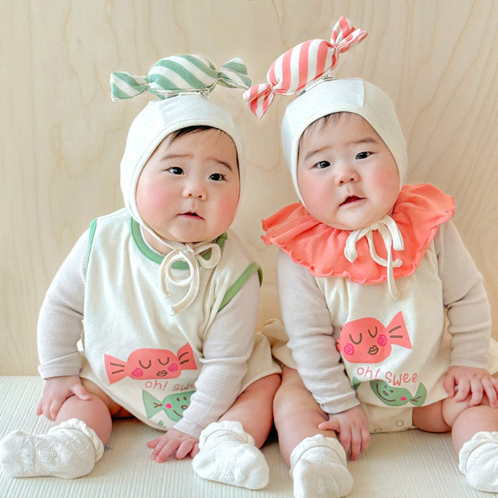 Korean Candy Print Baby Romper Suit Cute Jumpsuit