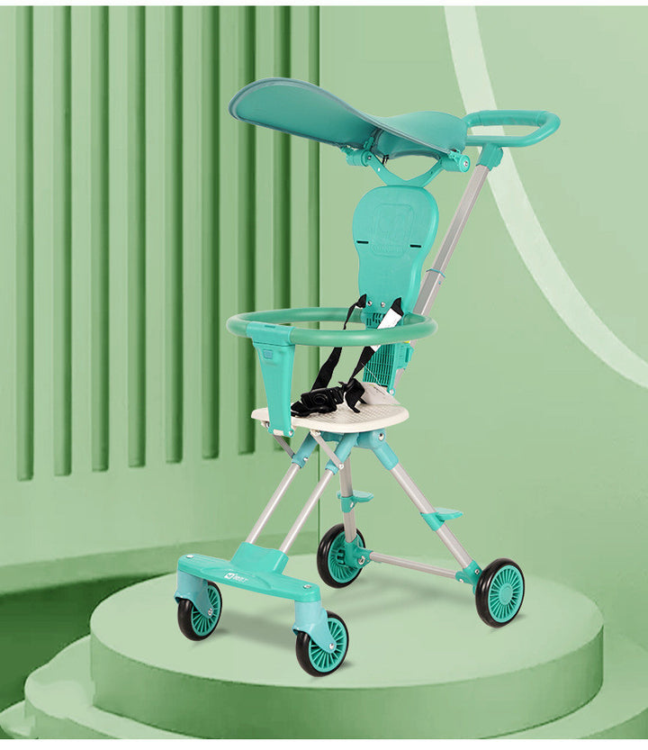 Lightweight Foldable Two Way Baby Stroller for Travel Use