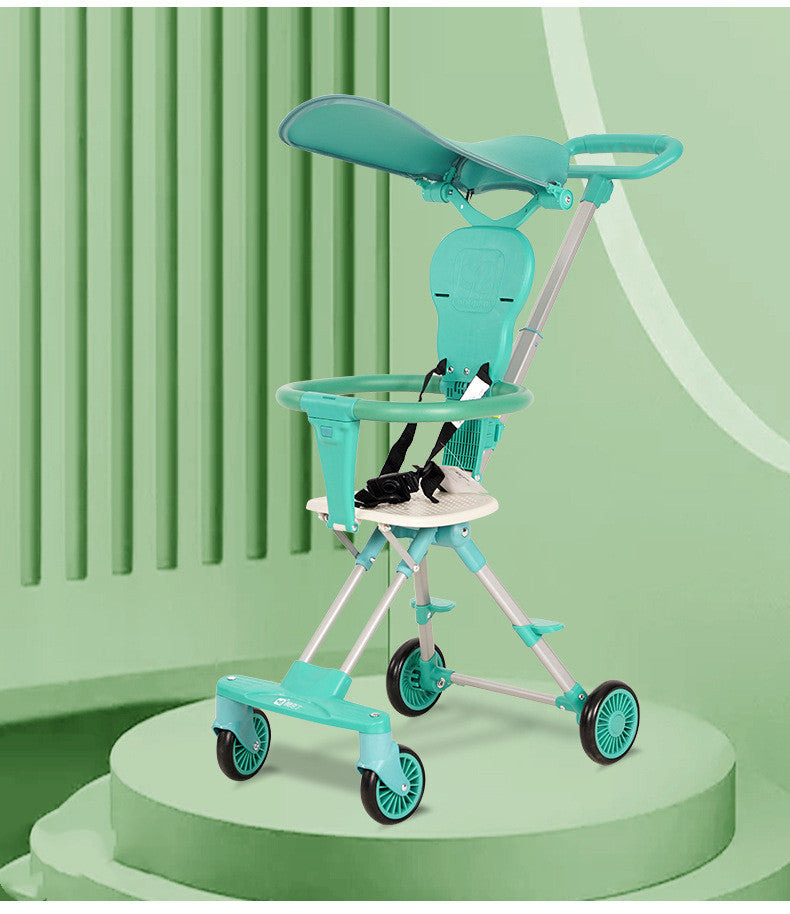 Lightweight Foldable Two Way Baby Stroller for Travel Use