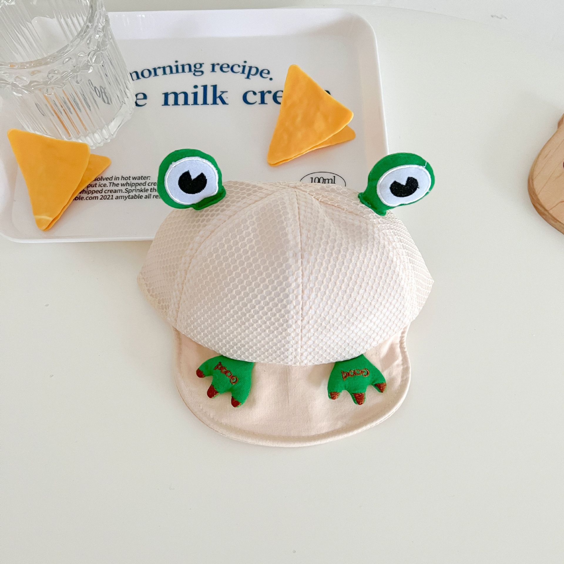 Cotton Baby Frog Triangle Romper