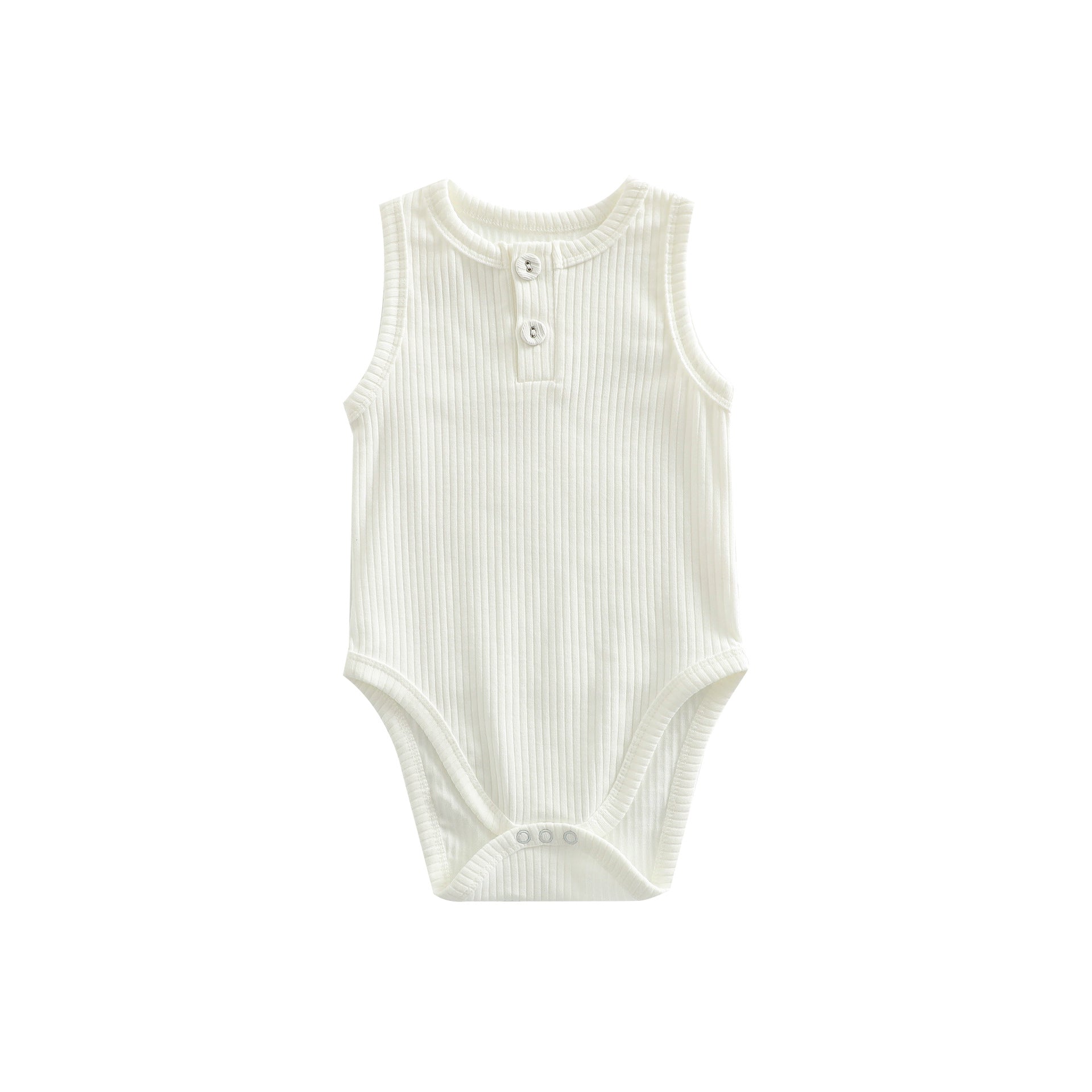 Pure Cotton Baby Girl Striped Vest Romper