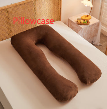 Multifunctional Pure Cotton U-Shaped Maternity Pillow Removable Washable Cover