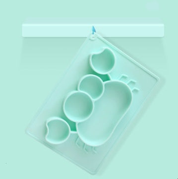 Silicone Baby Suction Bowl Cartoon Learning Feeding Bowl