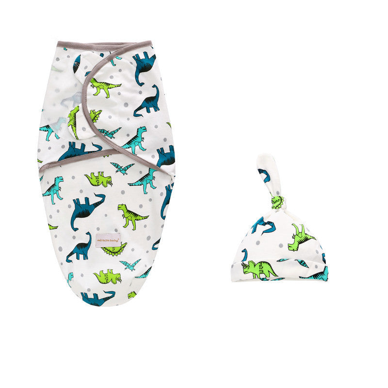Cotton Baby Swaddle Sleeping Bag Quilt Wrap for Newborn Comfort