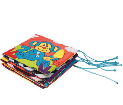 Colorful Baby Cloth Book Educational Bed Bumper Toy