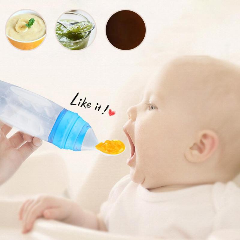 Squeeze Baby Feeding Spoon for Easy Infant Feeding Control