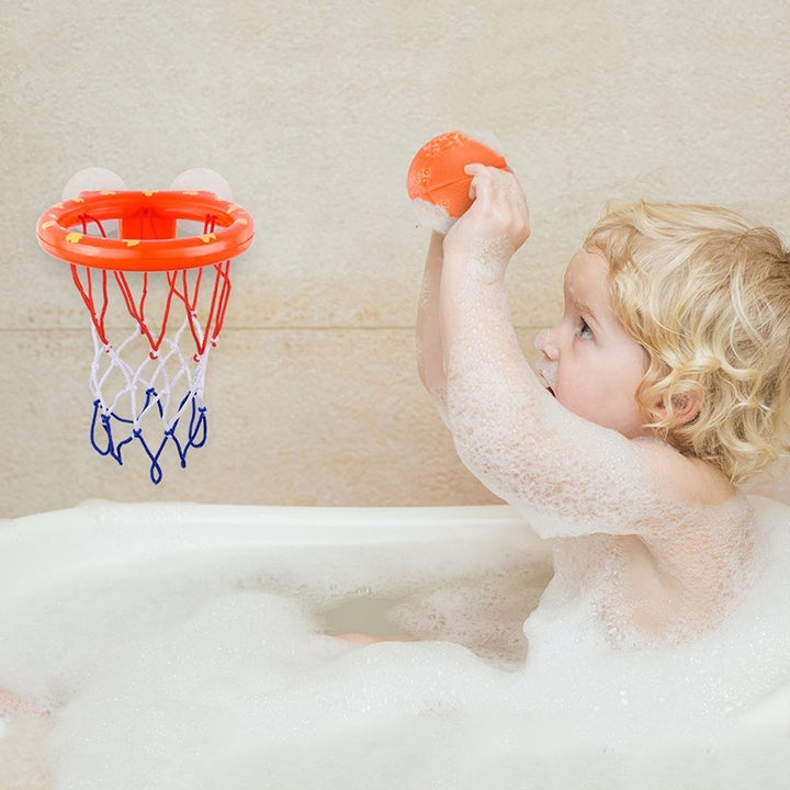 Baby Bath Basketball Stand Water Play Bathroom Toy Set