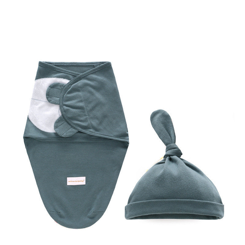 Cotton Baby Swaddle Sleeping Bag Quilt Wrap for Newborn Comfort