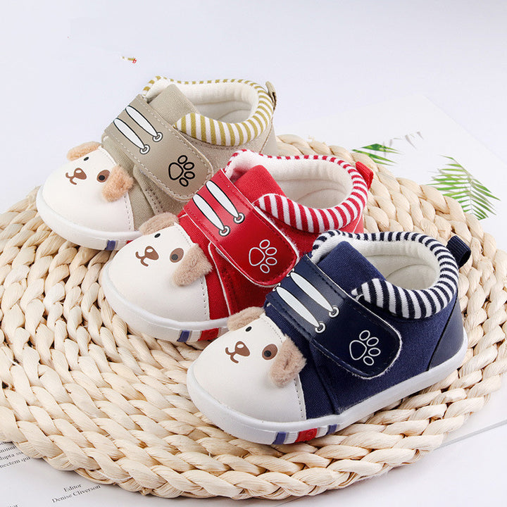 Cartoon Non-Slip Toe Cap Baby Toddler Shoes Soft Sole Footwear
