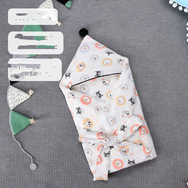 Breathable Cotton Baby Swaddle Printed Quilt for Spring and Autumn Comfort