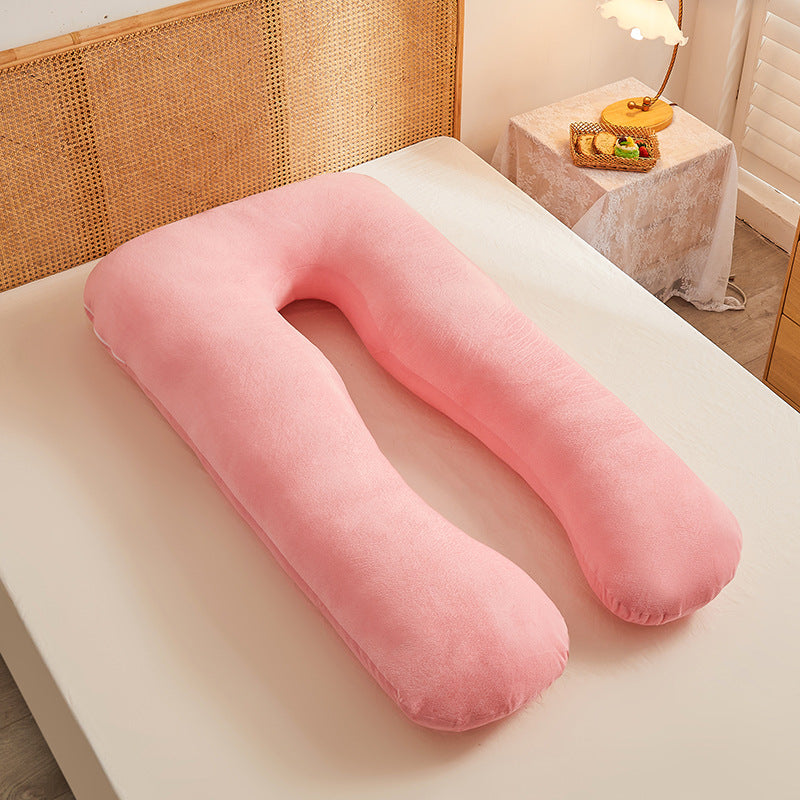 Multifunctional Pure Cotton U-Shaped Maternity Pillow Removable Washable Cover