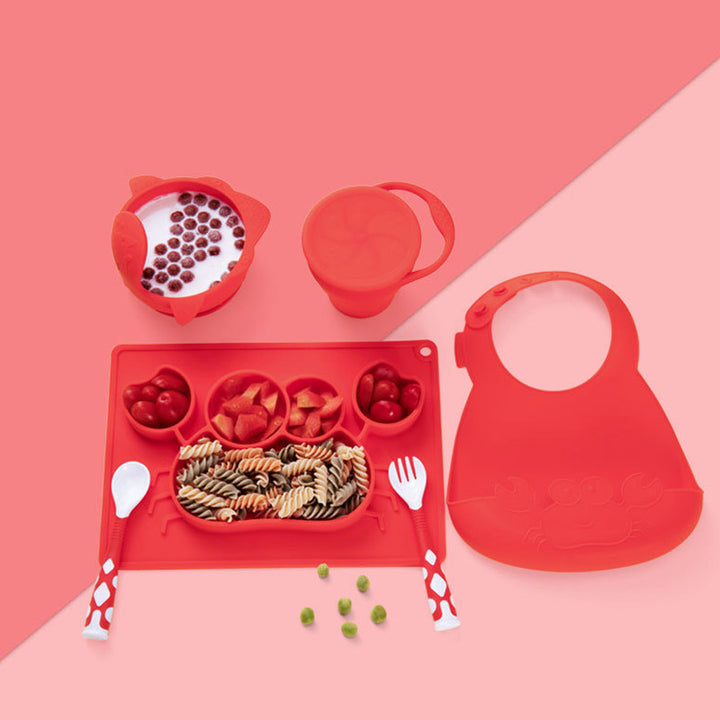 Baby Feeding Tableware Set for Infant Mealtime and Learning
