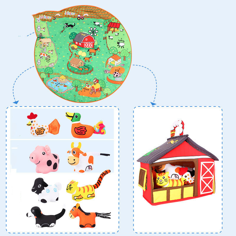 Baby Early Education Animal Play Blanket Toy