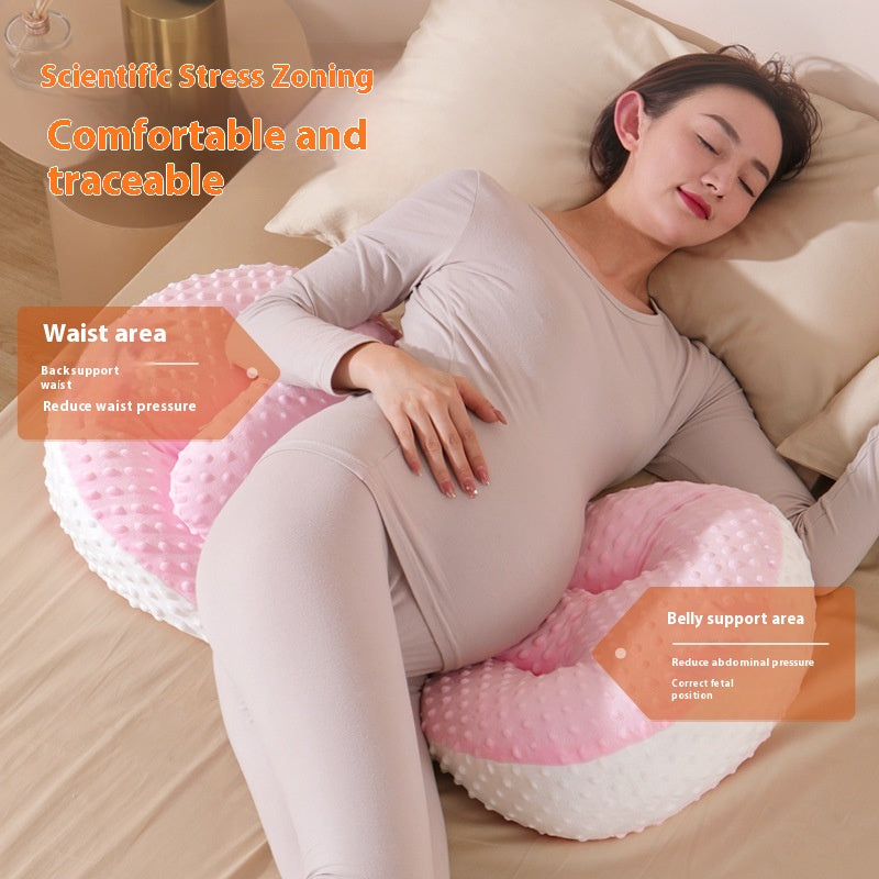 Multifunctional U-Shaped Maternity Waist Support Pillow for Pregnancy Comfort